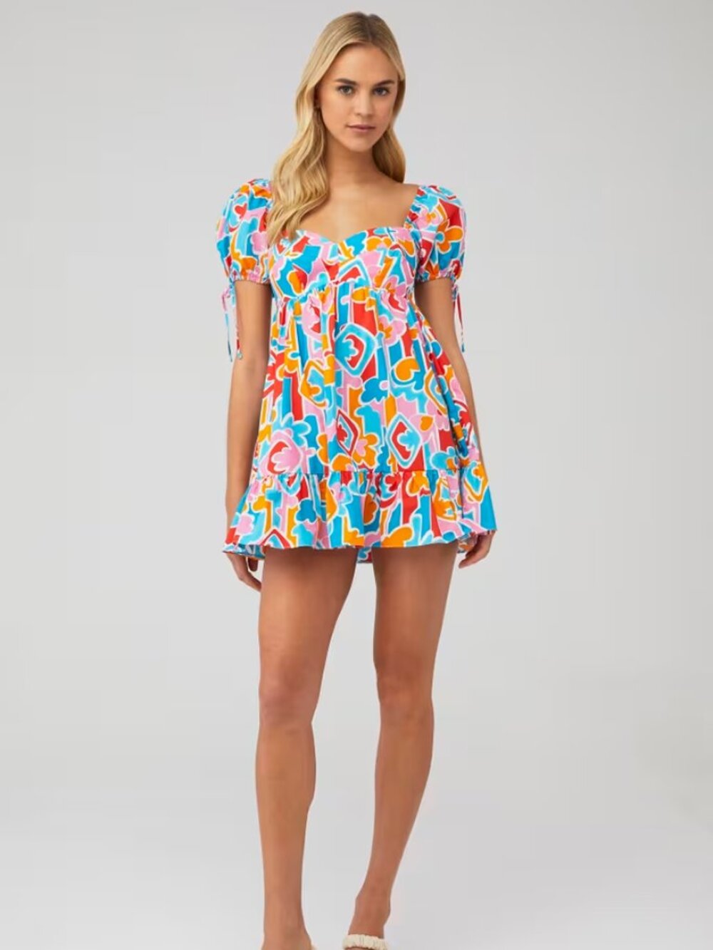 Amanda Uprichard Sicily Mini Dress in Miami Colorway NWT M